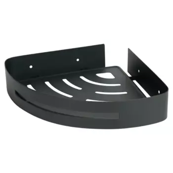 Полка для ванной Vidage Стоун угловая цвет черный