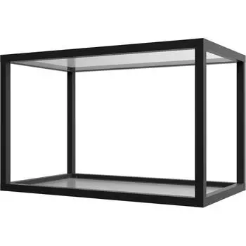 Полка-каркас для кухни 38.4x35x60 см алюминий/стекло