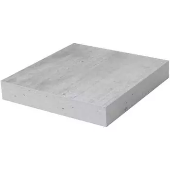 Полка мебельная прямая 230x235x38 мм, МДФ, цвет светло-серый