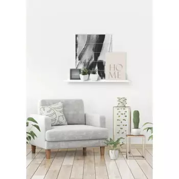 Полка настенная 67x10.5 см МДФ белая