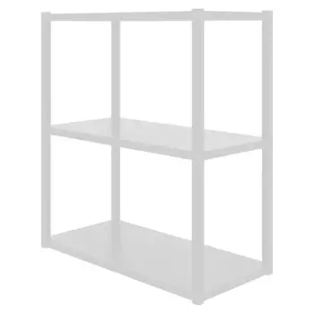 Полка навесная Ферро 60x67.6x29 см металл цвет белый