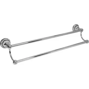 Полотенцедержатель двойной «Bogema» латунь цвет хром