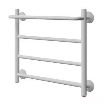 Полотенцесушитель электрический Арго Электра 500x500 мм 50 Вт с полкой лесенка цвет белый