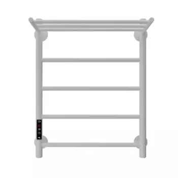 Полотенцесушитель электрический Арго Классика Гранд 450x600 мм 100 Вт с полкой лесенка цвет белый