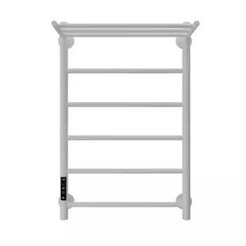 Полотенцесушитель электрический Арго Классика Гранд 500x800 мм 190 Вт с полкой лесенка цвет белый