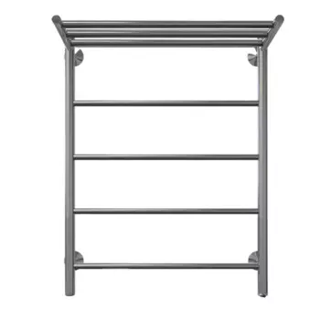 Полотенцесушитель электрический Арго Орион 500x600 мм 70 Вт с полкой лесенка цвет хром