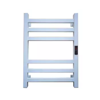 Полотенцесушитель электрический Арго Соренто гранд 400x600 мм 125 Вт с терморегулятором лесенка цвет белый