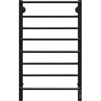 Полотенцесушитель электрический Equation 500x850 мм 125 Вт с терморегулятором лесенка цвет черный