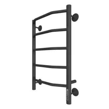 Полотенцесушитель электрический Вармо Нептун П5 400x600 мм 160 Вт с терморегулятором лесенка цвет черный