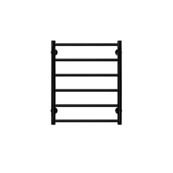 Полотенцесушитель водяной лесенка Equation 50x64 см нижняя подводка 1/2"x3/4" нержавеющая сталь цвет черный