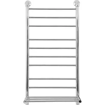 Полотенцесушитель водяной с полкой М10 100x50 см, нержавеющая сталь, 1"