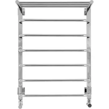 Полотенцесушитель водяной с полкой М9 70x50 см, нержавеющая сталь, 1/2"