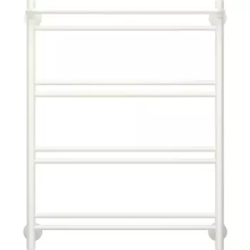 Полотенцесушитель водяной с полкой Сунержа ВПС-51П 80x60 мм нержавеющая сталь 3/4" цвет белый