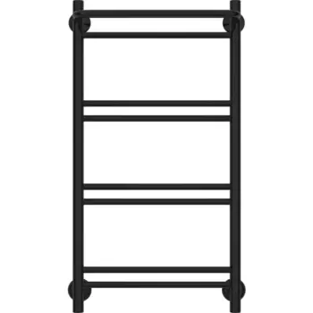 Полотенцесушитель водяной с полкой Сунержа ВПС-51П 80x40 мм нержавеющая сталь 3/4" цвет чёрный