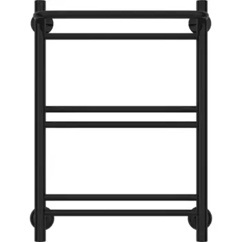 Полотенцесушитель водяной с полкой Сунержа ВПС-51П 60x40 мм нержавеющая сталь 3/4" цвет чёрный