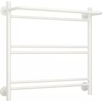 Полотенцесушитель водяной с полкой Сунержа ВПС-51П 60x60 мм нержавеющая сталь 3/4" цвет белый