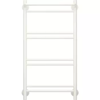 Полотенцесушитель водяной с полкой Сунержа ВПС-51П 80x40 мм нержавеющая сталь 3/4" цвет белый