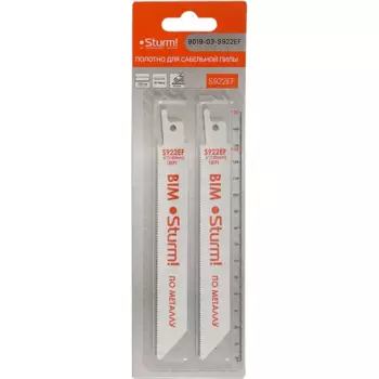 Полотно для сабельной пилы по металлу Sturm! 9019-03-S922EF 150 мм