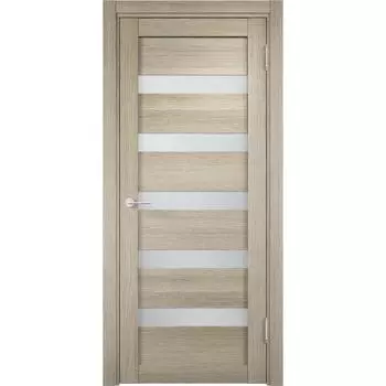 Полотно дверное остеклённое Мюнхен 90x200 см, ламинация, цвет дымчатый дуб 3D