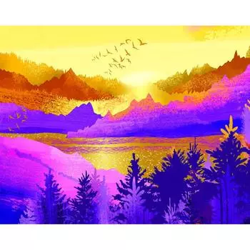 Постер «Аметистовые горы» 39x49 см