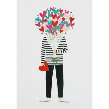 Постер «Букет сердец» 21x29.7 см