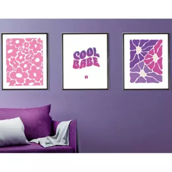 Постер Цветы 21x29.7 см 3 шт.