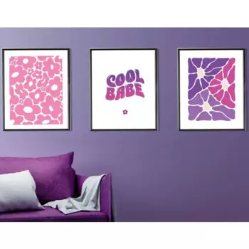 Постер Цветы 30x40 см 3 шт.