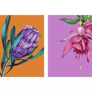 Постер Флора 21x29.7 см 2 шт.