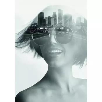 Постер «Городская девчонка» 21x29.7 см