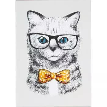Постер «Кот в очках» бумага 21х29.7 см