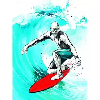 Постер «Лови волну» 30x40 см