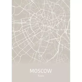 Постер Москва 21x29.7 см