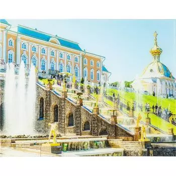 Постер на стекле 47х64 см «Каскад Петергоф»