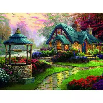 Постер «Пейзаж с колодцем» 30x40 см