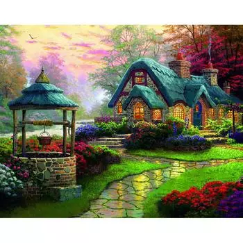 Постер «Пейзаж с колодцем» 39x49 см