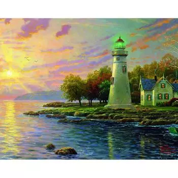 Постер «Пейзаж с маяком» 39x49 см