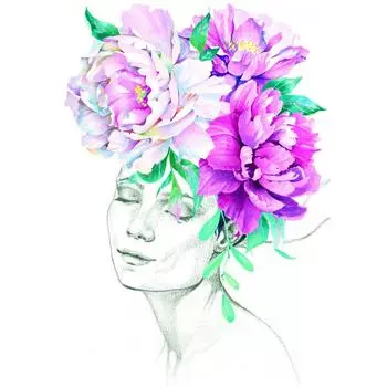 Постер «Пионы» 21x29.7 см