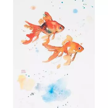 Постер « Рыбы» бумага 30х40 см