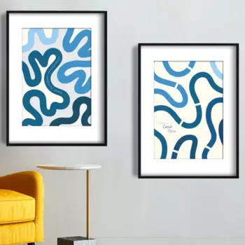 Постер Волны 30x40 см 2 шт.