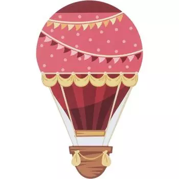 Постер Воздушный шар 24x40 см