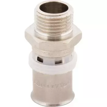 Муфта комбинированная Valtec 1/2"x20 мм НР латунь VTM.201.N.002004