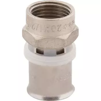 Муфта комбинированная Valtec 1/2"x20 мм ВР латунь VTM.202.N.002004