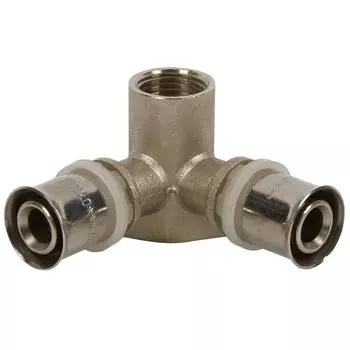 Тройник комбинированный Valtec 20x1/2"x20 мм ВР латунь VTM.234.N.200420