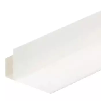 Профиль F-образный ПВХ Т5 мм цвет белый 3000 мм