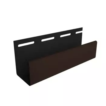 Профиль J30 для сайдинга Docke цвет шоколадный