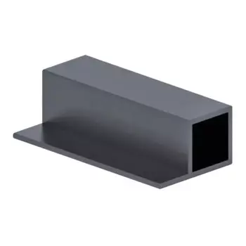 Профиль квадратный под ЛДСП алюминий Лофт 1000 мм графит