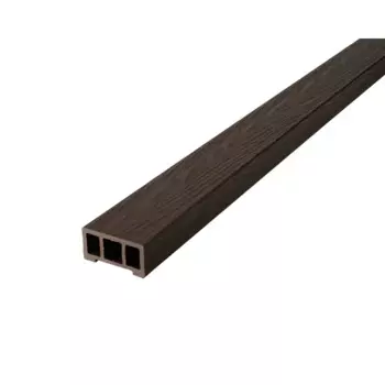 Профиль перил прямой ДПК T-Decks цвет Венге 45x90x3000 мм