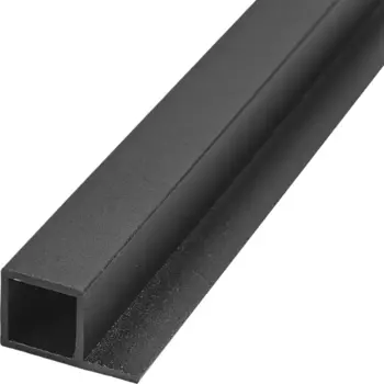 Профиль квадратный Лофт алюминий 18x30x1000 мм черный муар