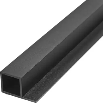Профиль квадратный под ЛДСП алюминий Лофт 18x30x2000 мм черный муар