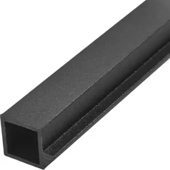 Профиль под стекло Лофт алюминий 18x23x2000 мм черный муар